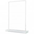 Trophée en verre rectangulaire avec base
