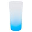 Vaso de cristal esmerilado sublimable - Azul