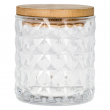 Sublimatable Wooden Cover with Diamond Glass Candleholder Glass 