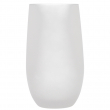Vaso cóncavo de cristal esmerilado sublimable de 13oz/400ml