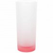 Vaso de cristal esmerilado sublimable - Base Roja