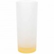 Vaso de cristal esmerilado sublimable - Base Amarilla