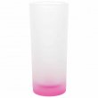 Vaso de cristal esmerilado sublimable - Base Rosa