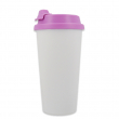 Sublimatable Thermal Cup with Purple Lid