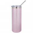 Gobelet thermos sublimable à paillettes - Rose