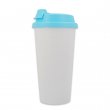 Sublimatable Thermal Cup with Blue Clear Lid 