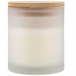 Bougie aromatiqué avec couvercle en bambou pour gravure