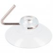 Transparent suction cup - Ø34mm with hook - Pack of 20 units