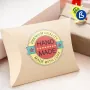 Boîtes oreiller en carton en couleurs - Exemple d'utilisation et personnalisation