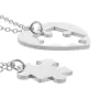 Puzzle Heart Medal Necklaces for Engraving - Thickness