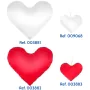 Fundas de cojín corazón para sublimación en diferentes tamaños y colores