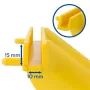 Mango ergonómico para gomas de serigrafía - Canal para introducir la goma