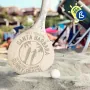 Palas de playa de madera natural para grabado - Ejemplo de personalización