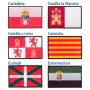 Parches termoadhesivos bordados con banderas de autonomías españolas
