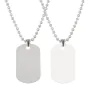 Collares militar sublimables - Color blanco y color plata