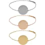 Pulseras medalla redonda para grabado - Colores disponibles
