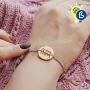 Pulseras medalla redonda para grabado - Ejemplo de personalización