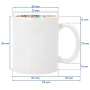 Taza sublimable interior preimpreso "Día de la Madre" - Medidas 