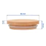Dimensions couvercle de bambou - Tasse blanche mat avec couvercle de bambou
