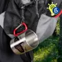 Sublimation Carabiner Mug - Stainless Steel - Example of personalisation and use