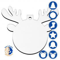 Sublimation MDF Christmas Ornaments 3mm - Traditional