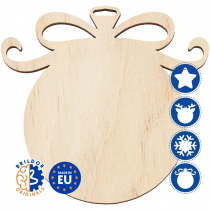 Sublimable Natural Wood Christmas Hanging Ornaments - Classic