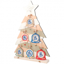 Adornos de Navidad forma campana con Árbol expositor