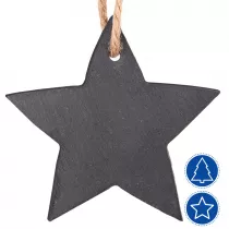 Adornos colgantes navideños pizarra para grabado