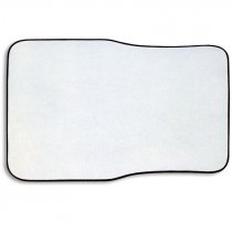 Alfombrilla delantera para coche - Anverso en blanco