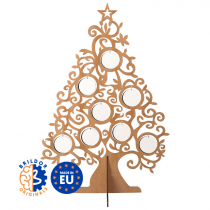 Christmas Tree with Sublimable Ornaments