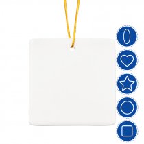 Sublimable Ceramic Hanging Ornaments