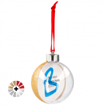 Bola para árbol de Navidad Glitter