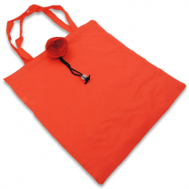 Bolsa de tela plegable forma rosa