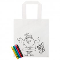 Bolsa para colorear Papa Noel - Pack 10 uds