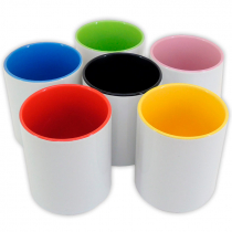 Pot pour sublimation - 11oz - Céramique - Avec intérieur de couleur