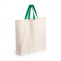 Bolsa de compra de algodón orgánico con fuelle 