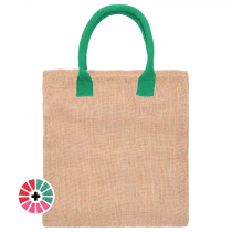Sac en jute avec poignées de coton 