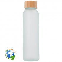 Sublimable Frosted Glass Bottles with Bamboo Stopper