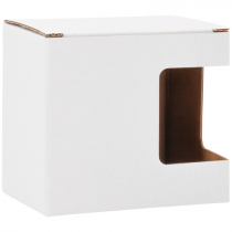 Caja blanca con ventana para taza - Pack 12 uds