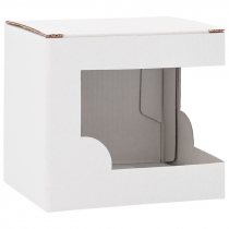Caja sublimable con ventana para taza - Pack 10 uds