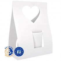 Coffret mug pour sublimation à poignée cœur - Lot de 10 unités