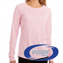 Camiseta de chica Vapor Apparel con protección solar manga larga
