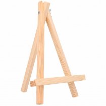 Mini caballetes de madera natural