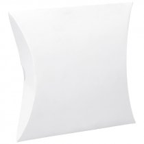 Boîte oreiller en carton blanc