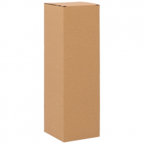 Boîte marron automontable pour bouteille - Lot de 10