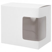 Boîte pour mugs sublimable recouverte de feutre avec fenêtre