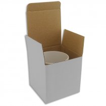 Boîte pour mugs sans fenêtre - Lot de 12 unités - Blanc