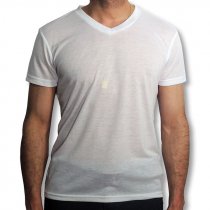 Camiseta con cuello de pico para sublimación