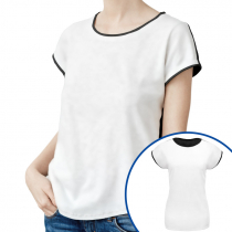 T-shirts femme sublimables 130g dos noir