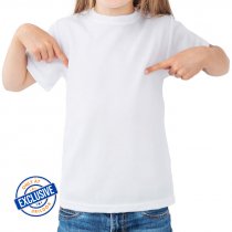T-shirts à manches courtes pour enfants toucher coton 190g sublimable